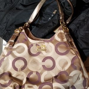 Coach OP Art Maggie Shoulder Bag